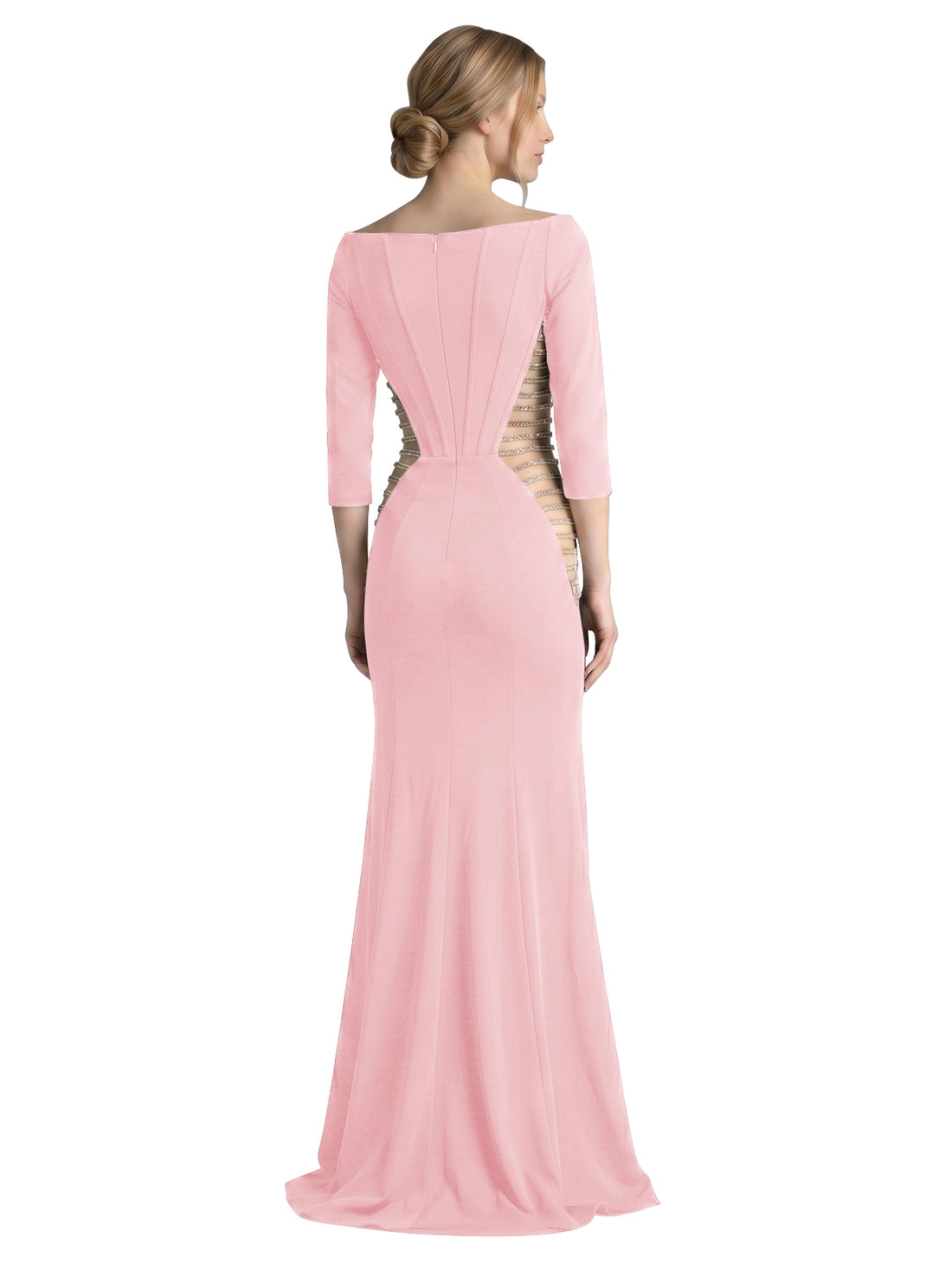 Side Cutout Slit Prom Dress 
