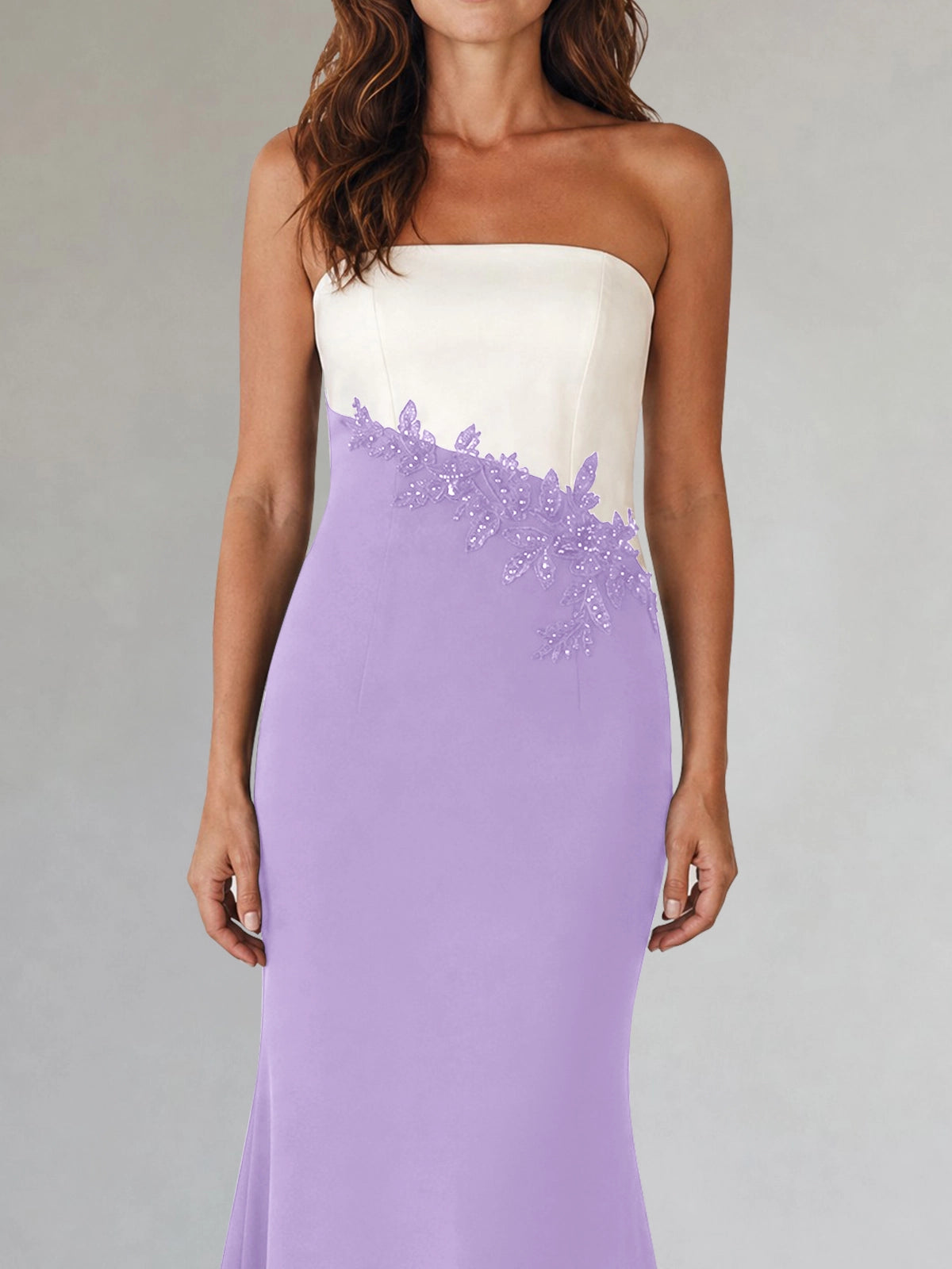Trumpet Mother of the Bride Dress with Appliques