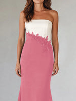 Trumpet Mother of the Bride Dress with Appliques
