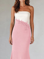 Trumpet Mother of the Bride Dress with Appliques