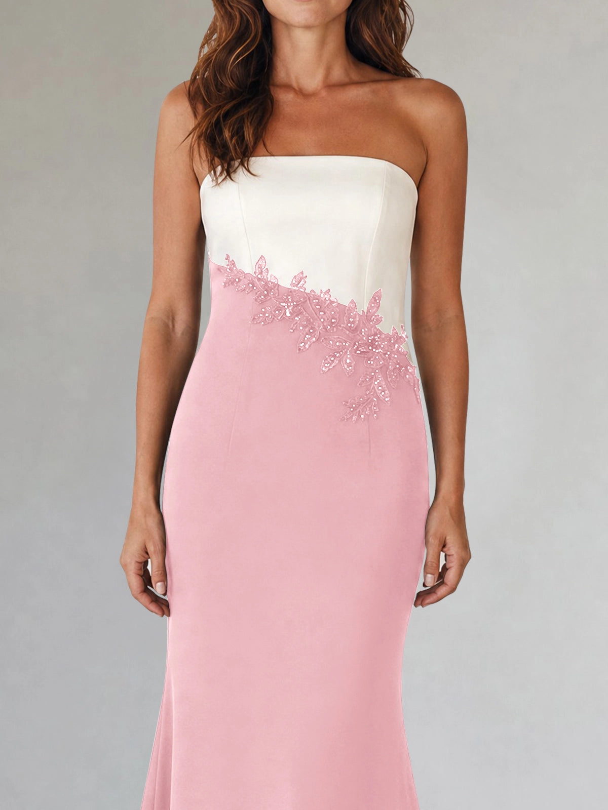 Trumpet Mother of the Bride Dress with Appliques