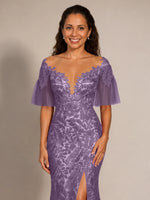 Mermaid Mother of the Bride Dress with V-neck 