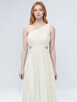 One-Shoulder Side Cut-Out Bridesmaid Dress 