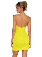 Sparkling Sheath Beading Mini Dress 