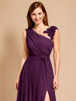 Chiffon Prom Dress with Appliques