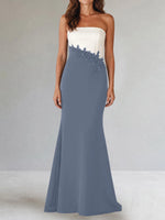 Trumpet Mother of the Bride Dress with Appliques