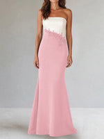 Trumpet Mother of the Bride Dress with Appliques