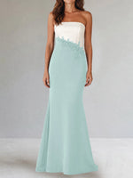 Trumpet Mother of the Bride Dress with Appliques