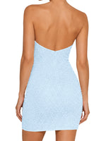 Sparkling Sheath Beading Mini Dress 