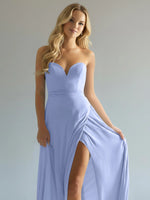 Sweetheart Bridesmaid Dress with Slit 