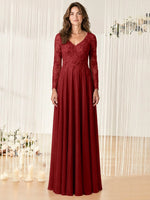 A-line Mother of the Bride Dress with Appliques