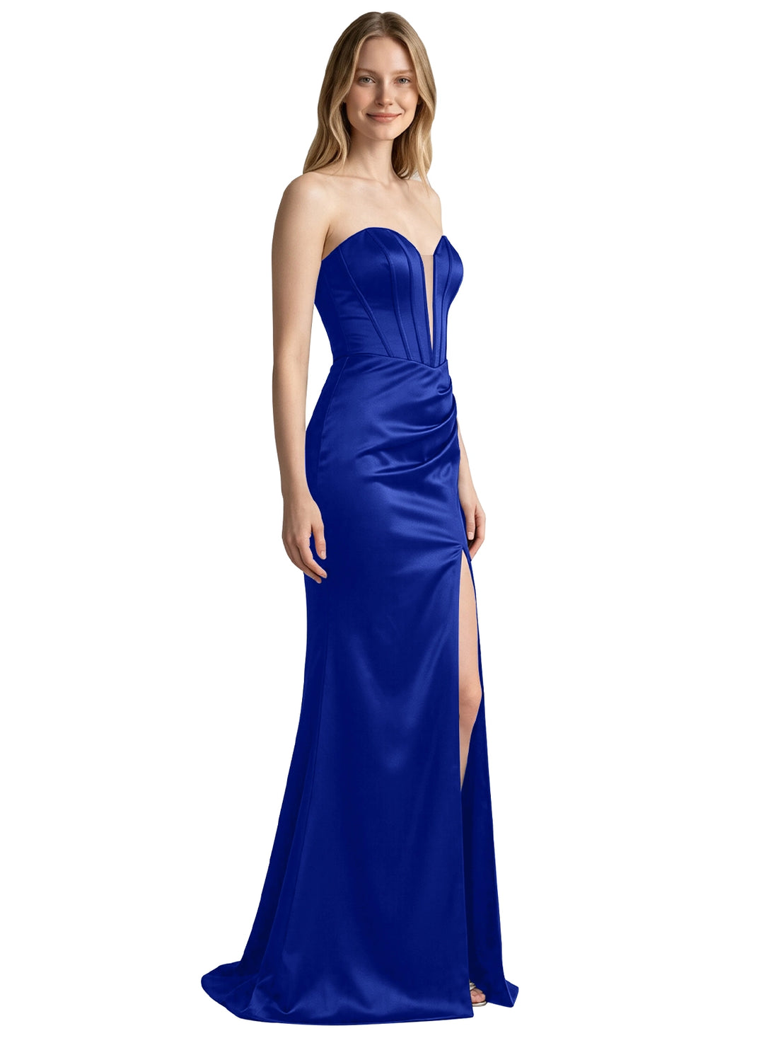 High Slit Sweetheart Prom Dress 
