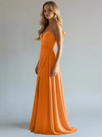 Sweetheart Bridesmaid Dress with Slit 