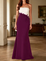Trumpet Mother of the Bride Dress with Appliques