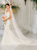 Mermaid Wedding Dress with Cowl Neck 