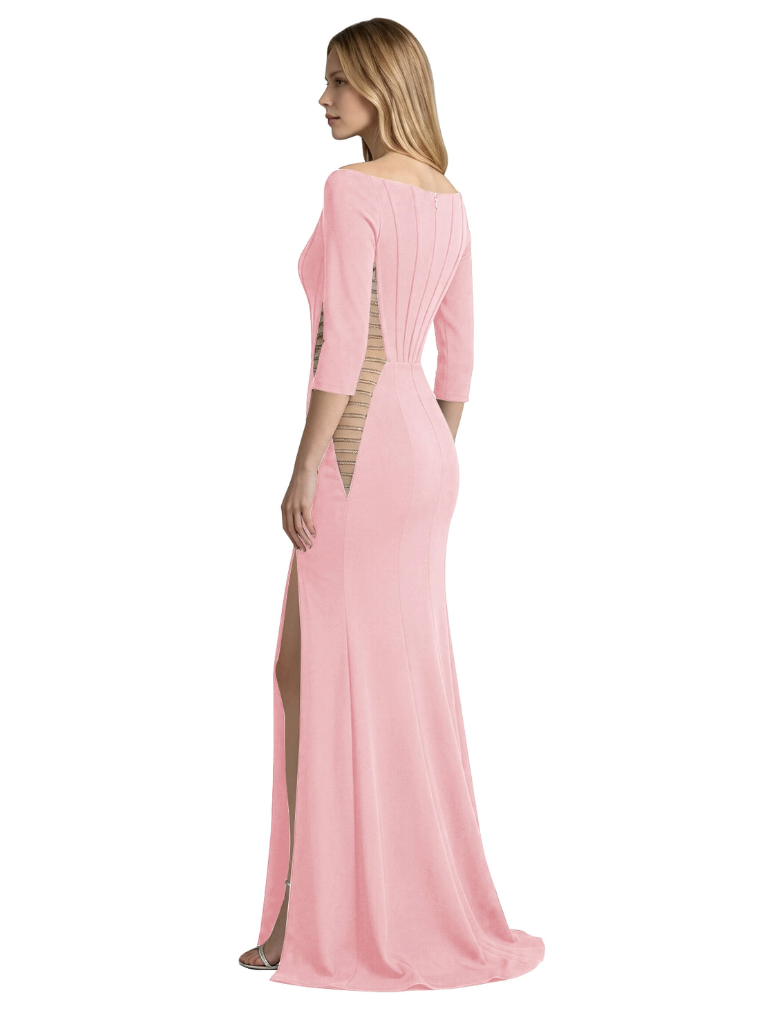 Side Cutout Slit Prom Dress 