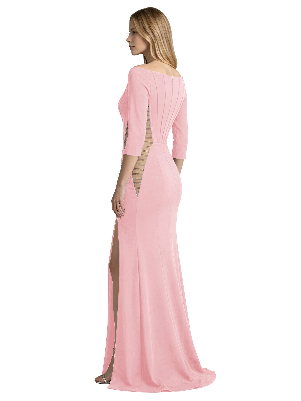Side Cutout Slit Prom Dress 