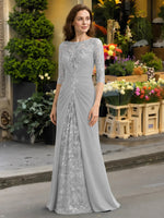Lace Mother of the Bride Dress with Applique 