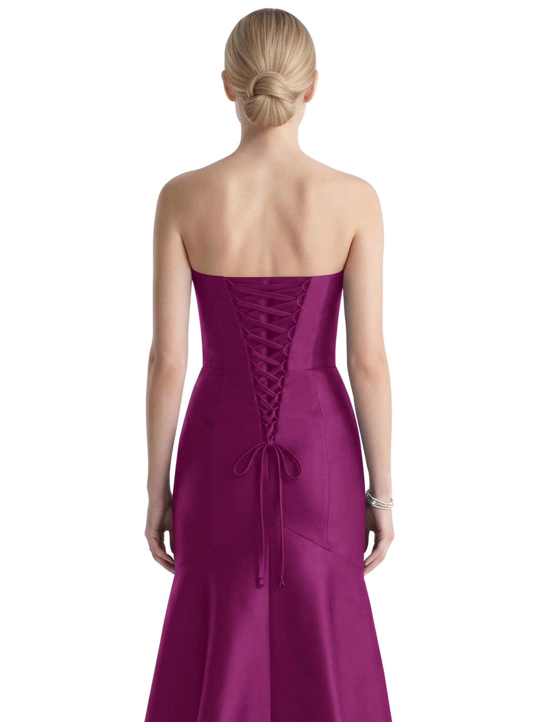 Strapless Ruched Bodice Prom Dress 