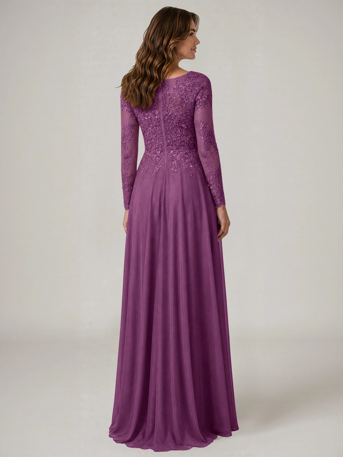 A-line Mother of the Bride Dress with Appliques
