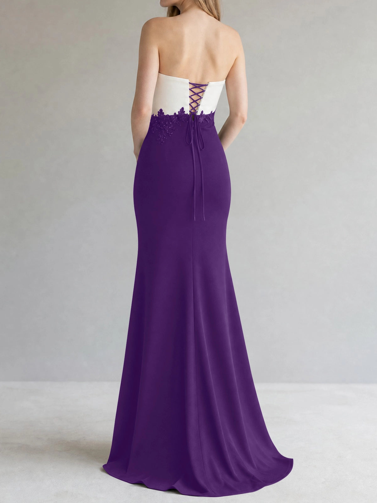 Trumpet Mother of the Bride Dress with Appliques