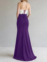 Trumpet Mother of the Bride Dress with Appliques