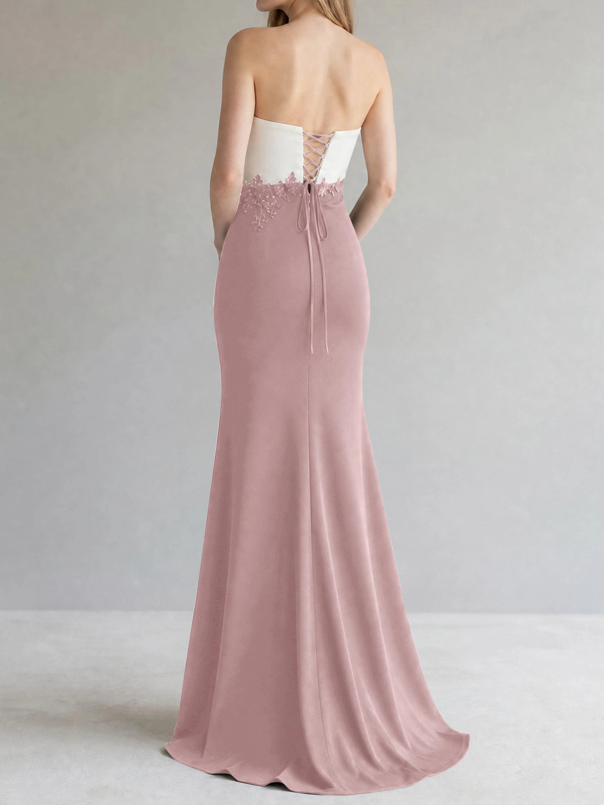 Trumpet Mother of the Bride Dress with Appliques