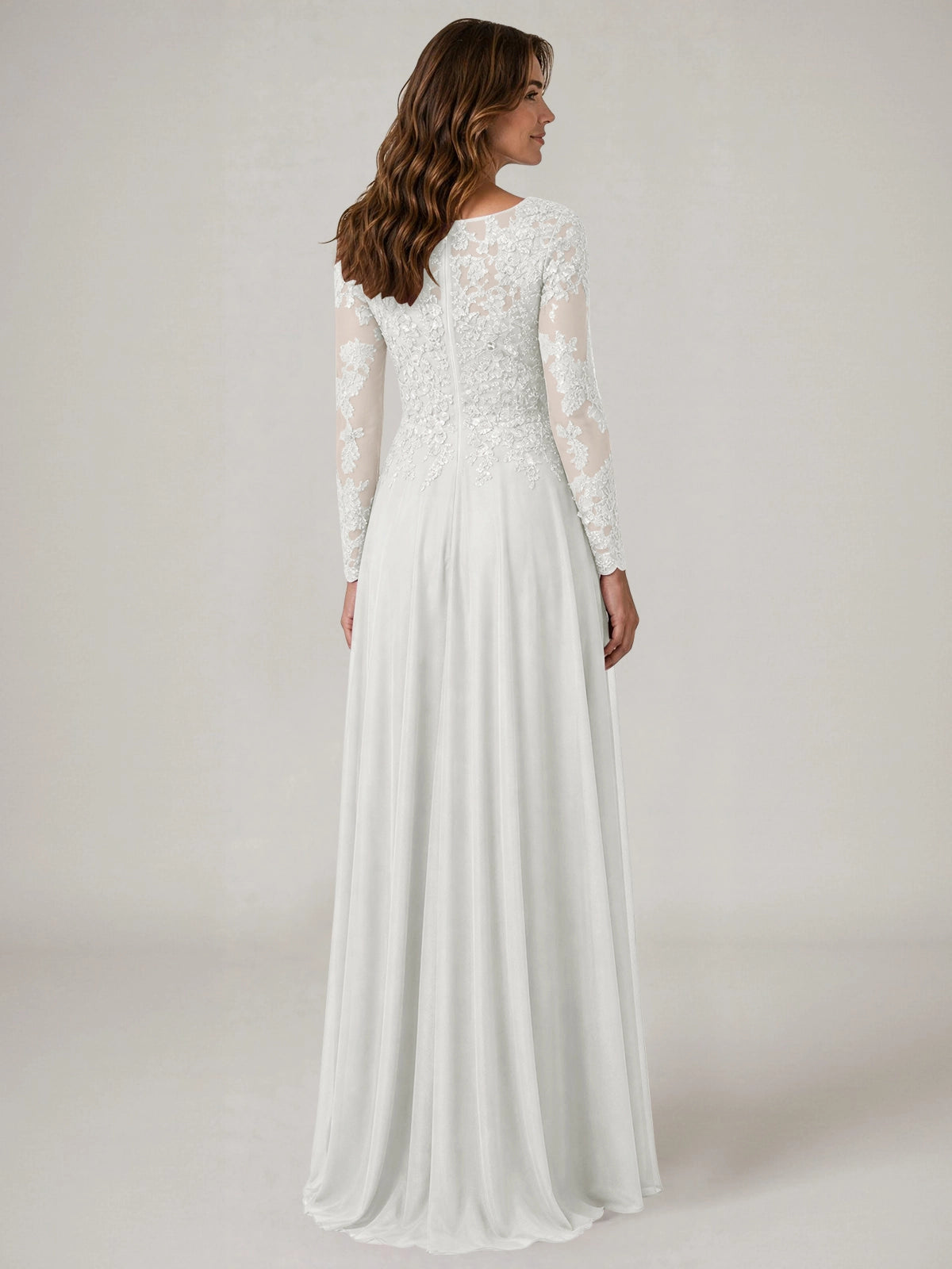 A-line Mother of the Bride Dress with Appliques