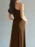 One-Shoulder Bridesmaid Dress with Slit