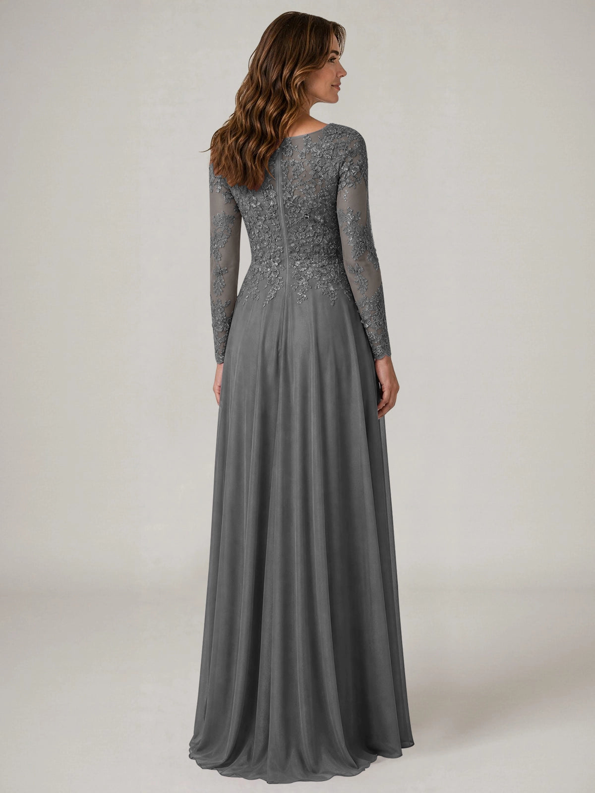A-line Mother of the Bride Dress with Appliques