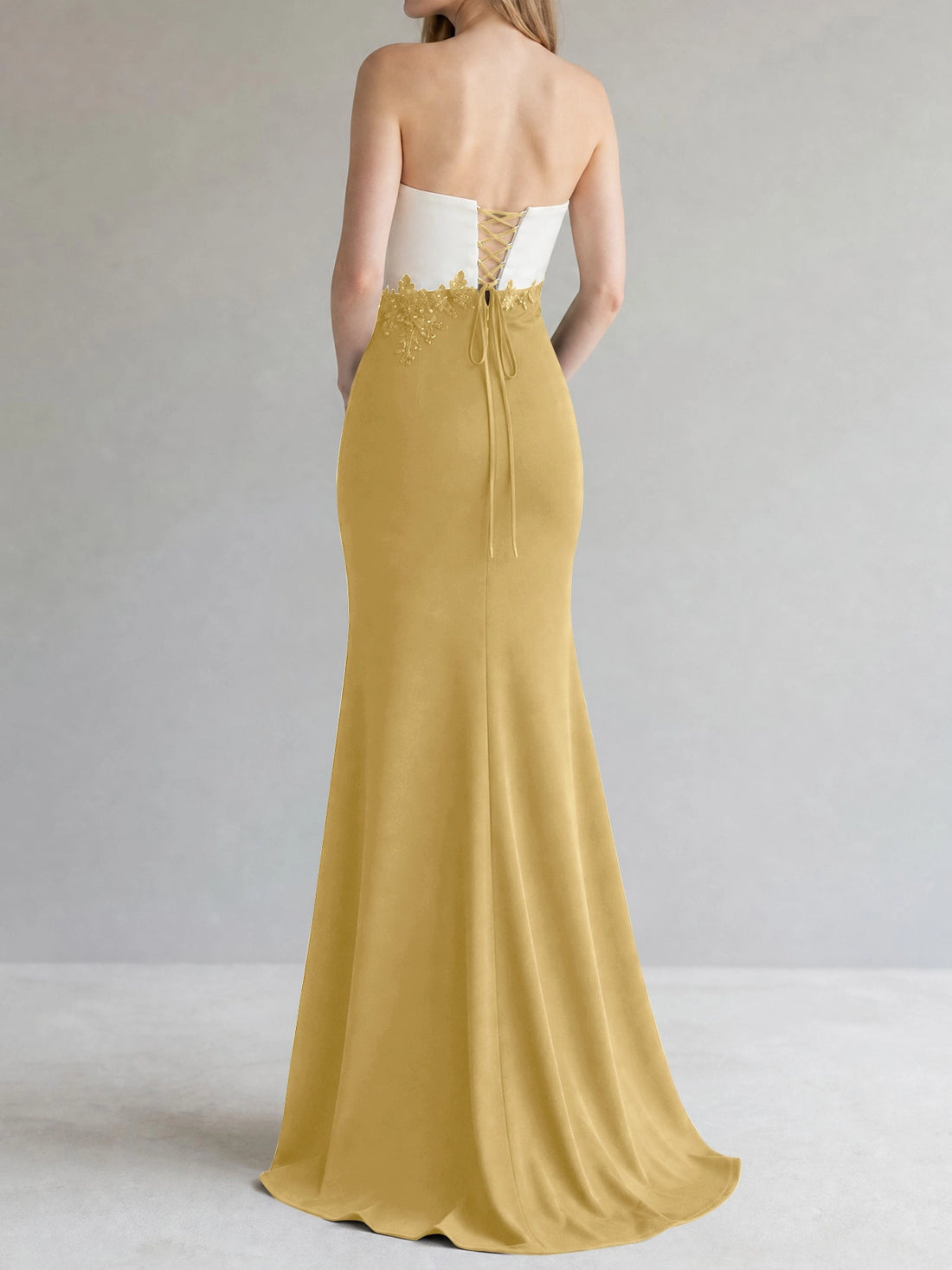 Trumpet Mother of the Bride Dress with Appliques
