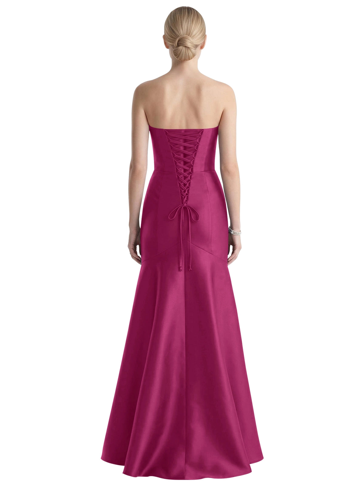 Strapless Ruched Bodice Prom Dress 