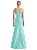 Strapless Ruched Bodice Prom Dress 