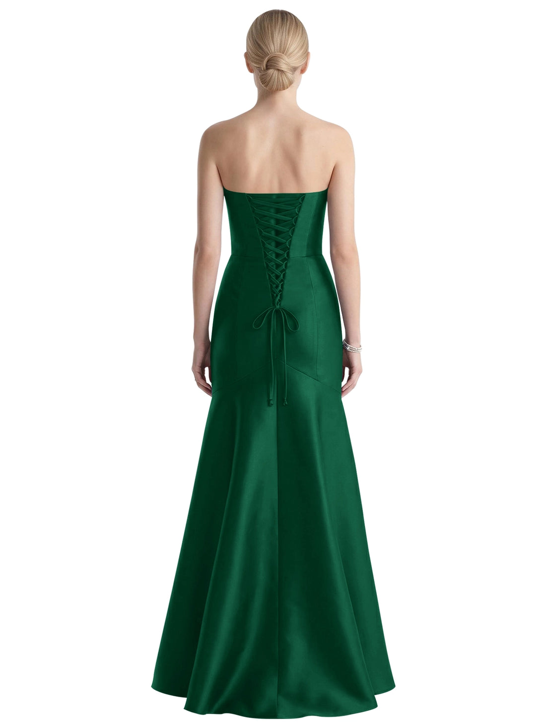Strapless Ruched Bodice Prom Dress 