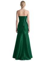 Strapless Ruched Bodice Prom Dress 