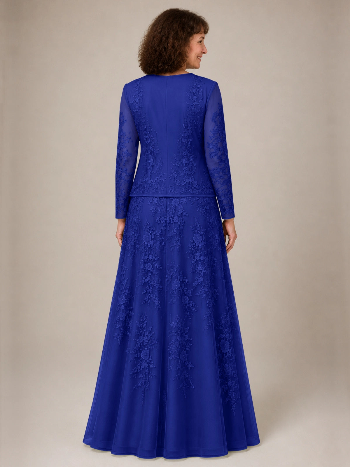 A-line Mother of the Bride Dress with Lace 