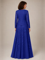 A-line Mother of the Bride Dress with Lace 