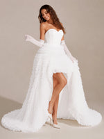 Tulle Wedding Dress with High-Low 