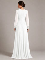 Chiffon Mother of the Bride Dress with Jewel Neckline 
