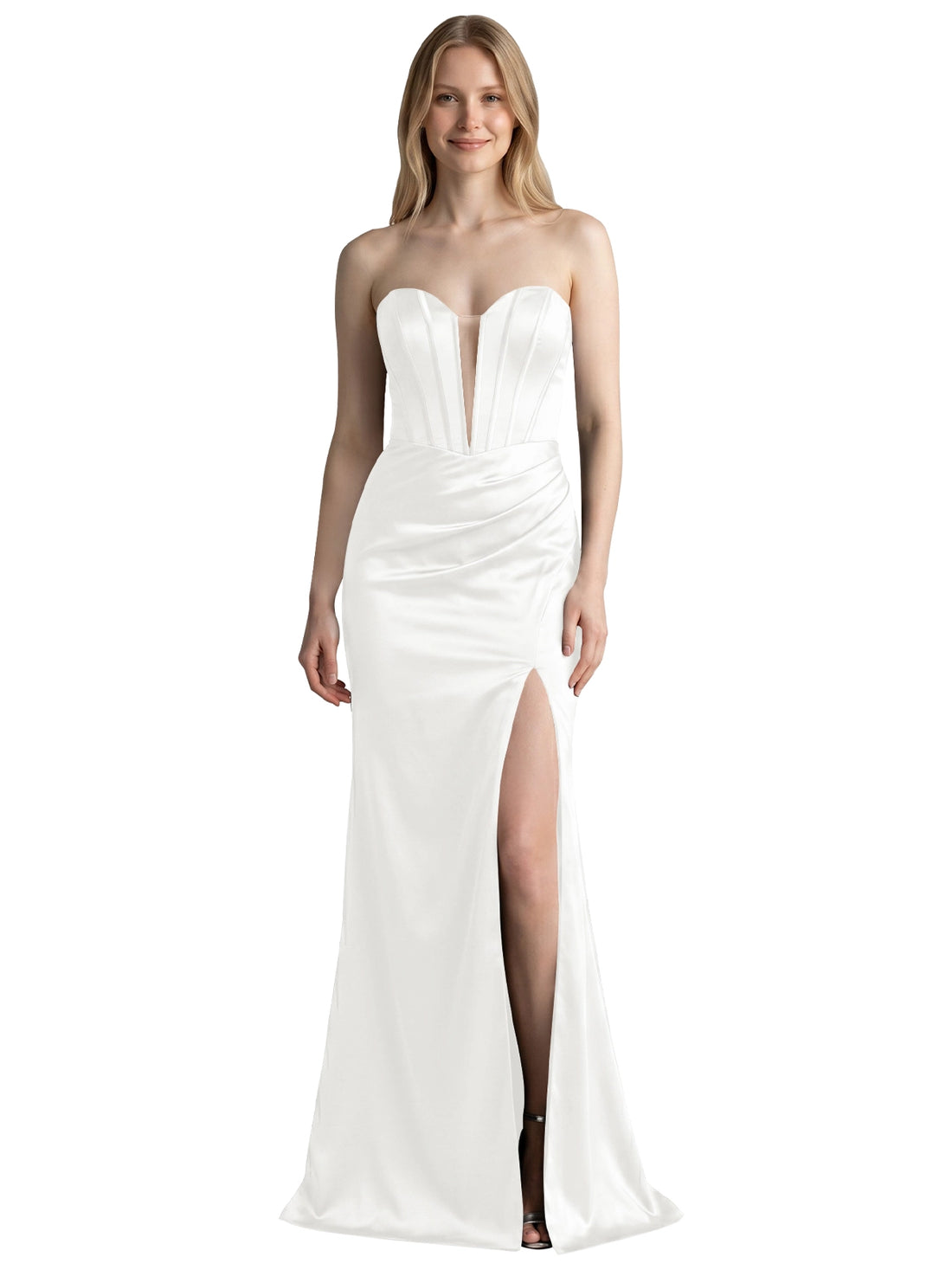 High Slit Sweetheart Prom Dress 