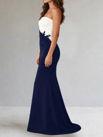 Trumpet Mother of the Bride Dress with Appliques