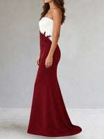 Trumpet Mother of the Bride Dress with Appliques