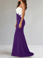 Trumpet Mother of the Bride Dress with Appliques