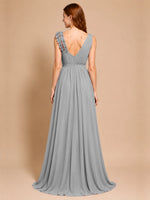 Chiffon Prom Dress with Appliques
