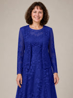 A-line Mother of the Bride Dress with Lace 