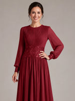 Chiffon Mother of the Bride Dress with Jewel Neckline 