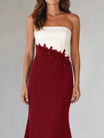 Trumpet Mother of the Bride Dress with Appliques
