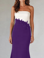 Trumpet Mother of the Bride Dress with Appliques