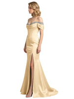 Corset Beaded Trumpet Prom Dress 