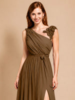 Chiffon Prom Dress with Appliques